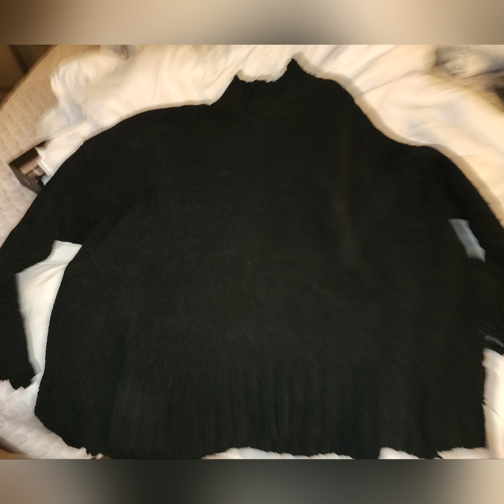 Soft black winter sweater